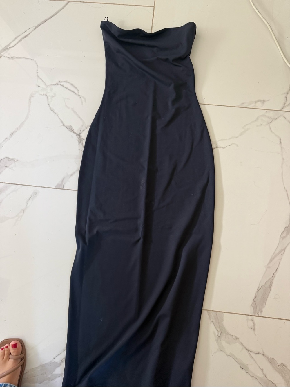 Aritzia Strapless Black Maxi Dress